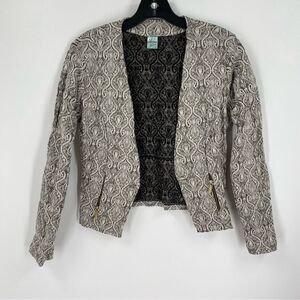 Ahlma Paisley Open Front Jacket size L